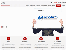 Tablet Screenshot of mccartytechnologies.com